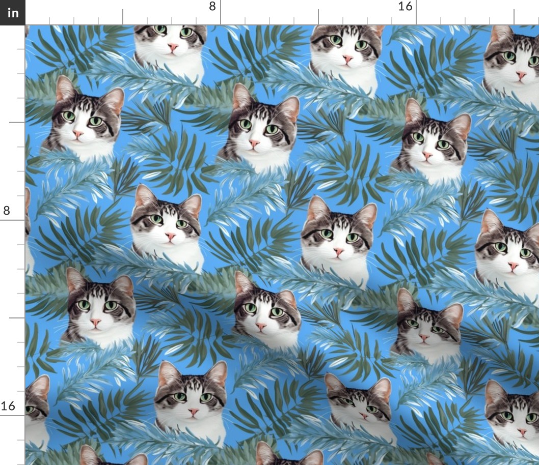 Hawaiian cat shirt