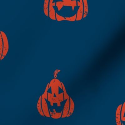  Big Laughing jack'o'lanterns  - Teal