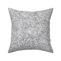 Curvy Hatching _ Mid grey on white_Black and White Collection