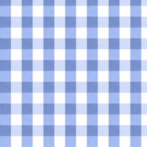 Big gingham buffalo check in French blue - large -2.67”