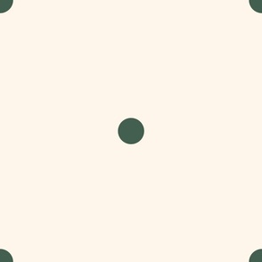 Large_0.8" Cool Green Polka Dots on White Background