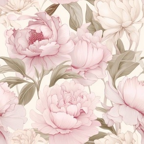 Cas de V. Slipper Pink Peonies