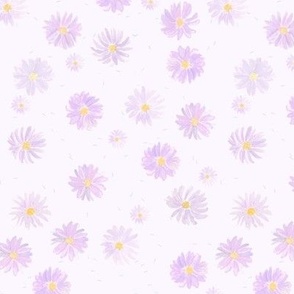 Meduim - confetti flowers -Purple Fade 