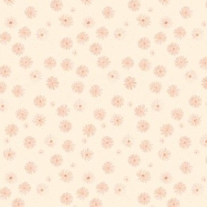 Small - confetti flowers -  Dusted Peach 
