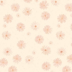 Med - confetti flowers - Dusted Peach 