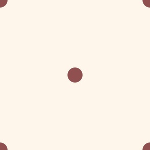 Extra Large_1.2" Red Polka Dots on White Background