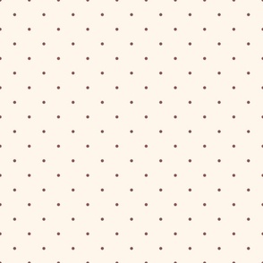Extra Small_0.1" Red Polka Dots on White Background