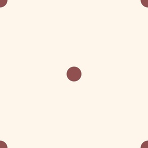 Large_0.8" Red Polka Dots on White Background