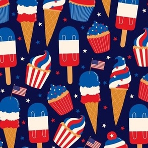 Ice Cream Cone & Popsicles 4th of July Celebration