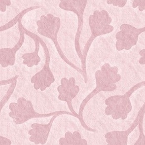 Warm, Simple, Abstracted Florals - Pink, Rose, Berry