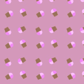 Ice cream cones pink
