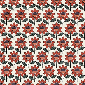 ( S ) red modern daisies