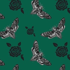 Moth and Rose Green