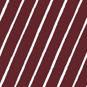 Large - Candy Stripe - Cherry Red