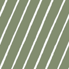 Large - Candy Stripe - Holy Green