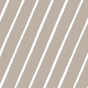 Large - Candy Stripe - Soft Gold