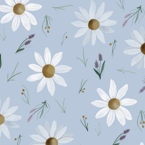 Large - Easter Daisy - Dusty Blue