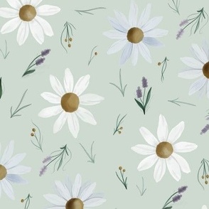 Large -Easter Daisy - Sage Green