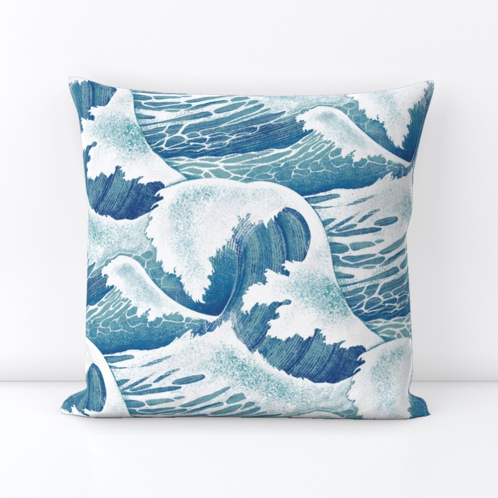 Great Waves - aquamarine azure