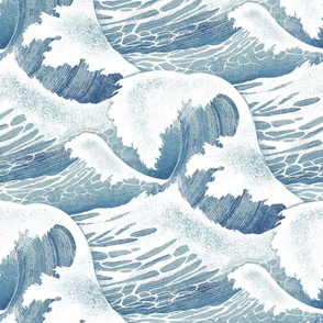 Great Waves - pale seafoam 