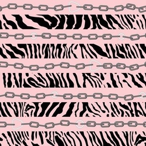Zebra pink background