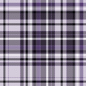 Classic gray-lilac checkered pattern.