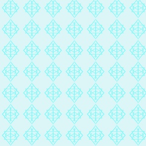 Diamond Mixer Blender Pattern- Turquoise & Light Blue