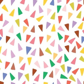 Celebration! Party! multi colored triangles
