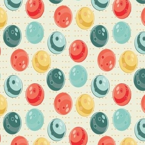 Bowling Ball Bonanza-Milkshake-Bright Happy 50's Palette