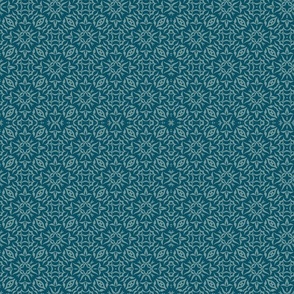 Geometric Stars, teal