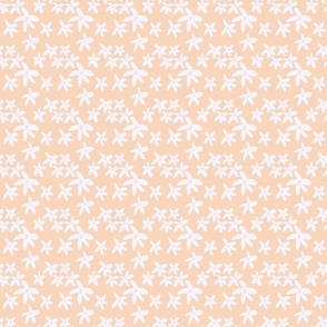 Eyelet, Peach & White