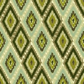 Green ikat 