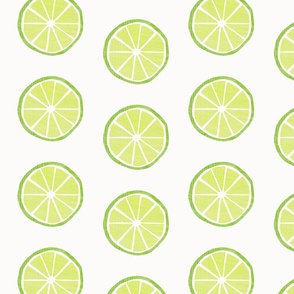 Lime citrus slices - large