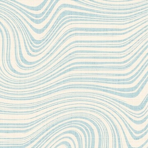 swirling stripes hand drawn - light pastel  and cream - large scale