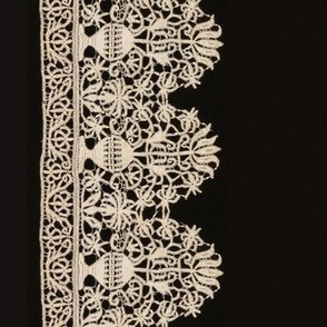 17th century Belgian lace border