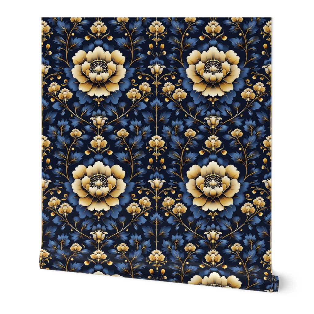 Damask ornament floral pattern