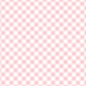 Circular Pink and White Gingham