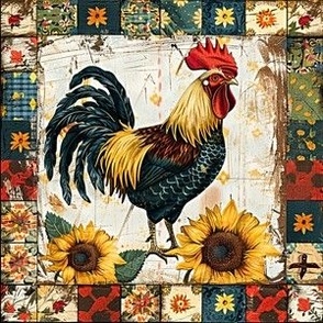 Patchwork Rooster 1