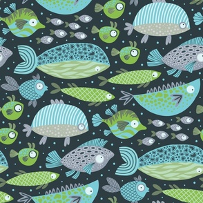 Pantone fish pattern