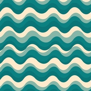 Beach Waves (6") - blue, cream (ST2024BW)