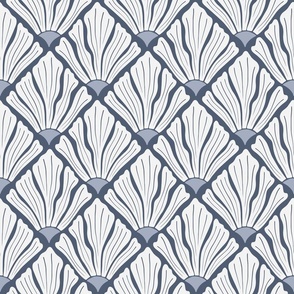 Aurelia - 3342 large // white and dark blue-gray