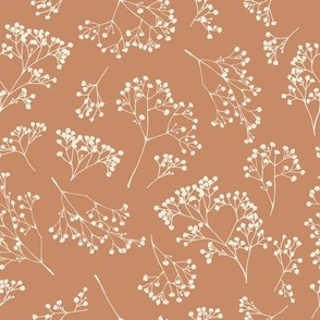 Baby's Breath in Rust Color