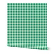 Gingham ✽ (S) Jade Mint Green