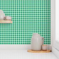 Gingham ✽ (S) Jade Mint Green