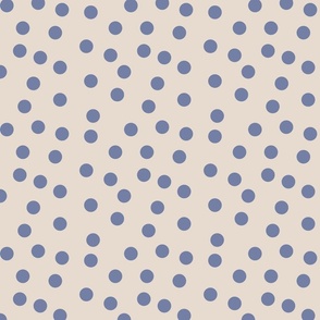 Dots on Beige//Medium//7"