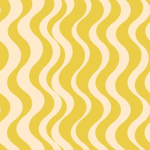 Beach Waves Horizontal (24") - yellow, cream (ST2024BW)