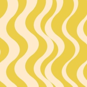 Beach Waves Horizontal (12") - yellow, cream (ST2024BW)
