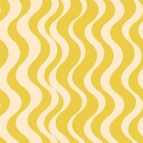 Beach Waves Horizontal (6") - yellow, cream (ST2024BWH) 