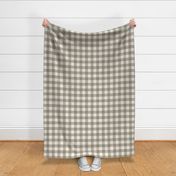 1.5" Gingham: Dark Stone Gray Gingham Check, Neutral Buffalo Check, Buffalo Plaid