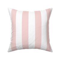 Cabana Stripes - 2 inch stripe - blush pink nd cream